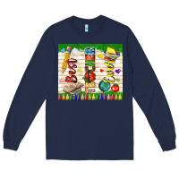 Navy best teacher ever Long Sleeve Tee - TumblerDesignByShophia