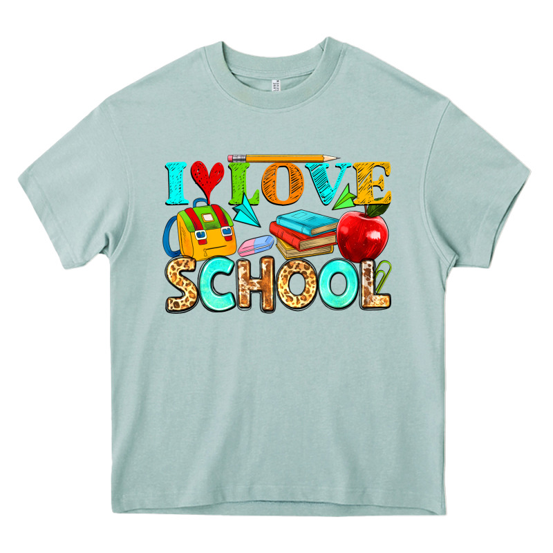 I Love School Heavy Core Tee by NancyCooperArtShop | Teevron