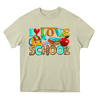 Mossy i love school Heavy Core Tee - NancyCooperArtShop
