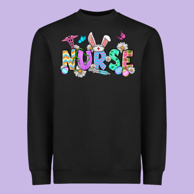 Easter Nurse Heavyweight Sweatshirt Designed By Oliviacreatesart