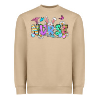 Mushroom Easter Nurse Heavyweight Sweatshirt - OliviaCreatesArt