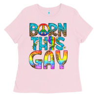 Bubblegum Pink Western Born This Gay Ladies Tee - BundleAndBundleShop