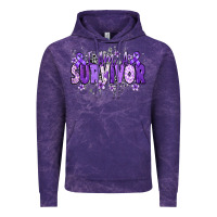 Cloud Purple I am a survivor purple ribbon Vintage Hoodie - NancyCooperArtShop