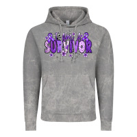 Cloud Rock I am a survivor purple ribbon Vintage Hoodie - NancyCooperArtShop