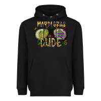 Black mardi gras dude Heavyweight Hoodie - SublimationCraftShop