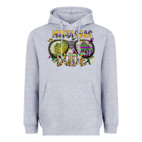 Heather Grey mardi gras dude Heavyweight Hoodie - SublimationCraftShop