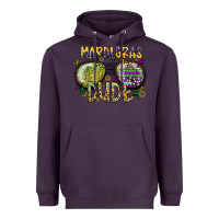 Plum mardi gras dude Heavyweight Hoodie - SublimationCraftShop