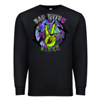 Black bad witch vibes Premium Sweatshirt - SublimationCraftShop