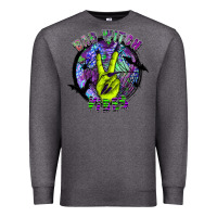 Charcoal Heather bad witch vibes Premium Sweatshirt - SublimationCraftShop