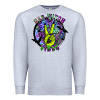 Heather Grey bad witch vibes Premium Sweatshirt - SublimationCraftShop