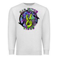 Oatmeal Heather bad witch vibes Premium Sweatshirt - SublimationCraftShop