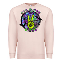 Pale Pink bad witch vibes Premium Sweatshirt - SublimationCraftShop