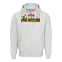 Dove Grey battery life of a teacher libbey glass Zipper Hoodie - BundleAndBundleShop