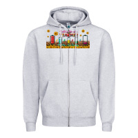 Heather Grey battery life of a teacher libbey glass Zipper Hoodie - BundleAndBundleShop