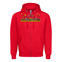Red battery life of a teacher libbey glass Zipper Hoodie - BundleAndBundleShop