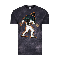 Cloud Black bigfoot wood layered christmas Vintage Tee - DesigneFamous