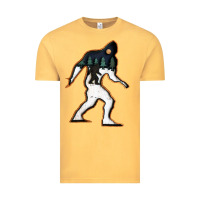 Vintage Mustard bigfoot wood layered christmas Vintage Tee - DesigneFamous