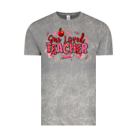 Cloud Rock one loved teacher afro messy bun Vintage Tee - texasbilliewilder