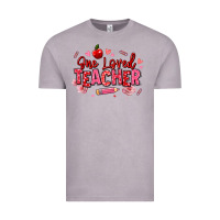 Vintage Zinc one loved teacher afro messy bun Vintage Tee - texasbilliewilder