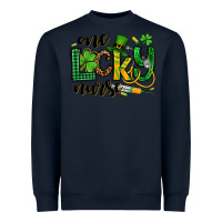Navy St. Patrick's Day One lucky Nurse Heavyweight Sweatshirt - OliviaCreatesArt