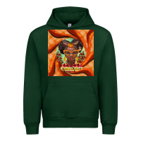 Forest Green fall african girl Urban Hoodie - BarkalooDesign
