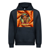 Navy fall african girl Urban Hoodie - BarkalooDesign