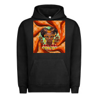 Pigment Black fall african girl Urban Hoodie - BarkalooDesign