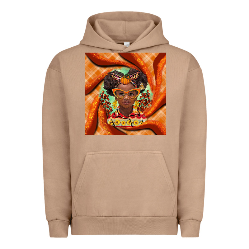 Fall African Girl Urban Hoodie by BarkalooDesign | Teevron