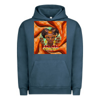 Pigment Midnight Navy fall african girl Urban Hoodie - BarkalooDesign