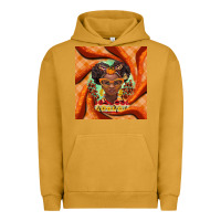 Pigment Peanut Butter fall african girl Urban Hoodie - BarkalooDesign