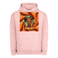 Pigment Salmon fall african girl Urban Hoodie - BarkalooDesign