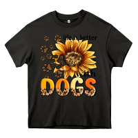 Asphalt life is better with dogs sunflower Heavy Core Tee - MaliasSmallBusiness