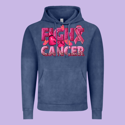 Fight Cancer Vintage Hoodie Designed By Nancycooperartshop