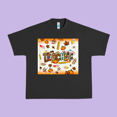Teacher Fall Urban Heavy Tee Designed By Nancycooperartshop