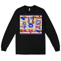 Black 4 th of july Long Sleeve Tee - TumblerDesignByShophia