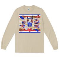 Mushroom 4 th of july Long Sleeve Tee - TumblerDesignByShophia