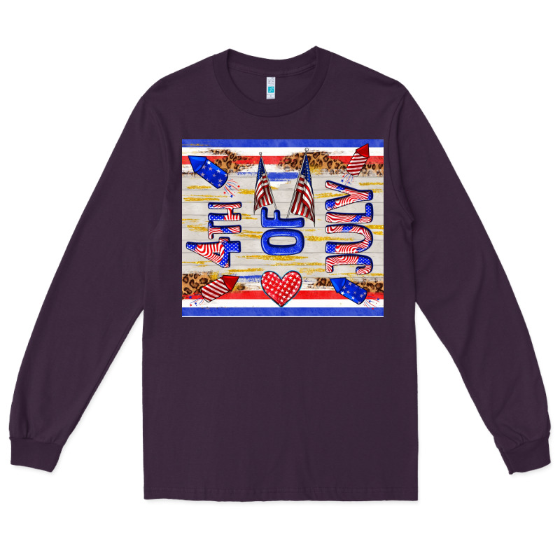 4 Th Of July Long Sleeve Tee by TumblerDesignByShophia | Teevron