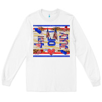 White 4 th of july Long Sleeve Tee - TumblerDesignByShophia