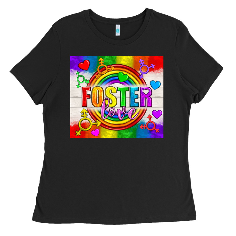 Foster Love Lgbtq+ Tumbler Ladies Tee by BundleAndBundleShop | Teevron