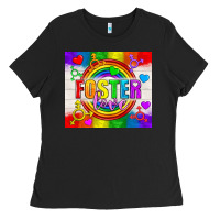 Black Foster Love LGBTQ+ Tumbler Ladies Tee - BundleAndBundleShop