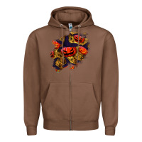 Chestnut halloween pumpkin patch  2 Zipper Hoodie - BundleAndBundleShop