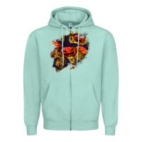 Seafoam halloween pumpkin patch  2 Zipper Hoodie - BundleAndBundleShop