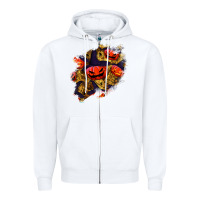 White halloween pumpkin patch  2 Zipper Hoodie - BundleAndBundleShop