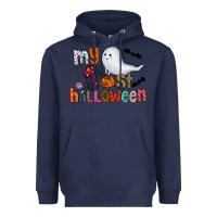 Navy My 1st Halloween Heavyweight Hoodie - CowhideDigitalArt