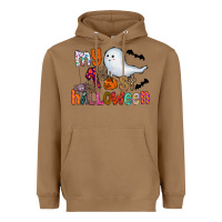 Toasted Coconut My 1st Halloween Heavyweight Hoodie - CowhideDigitalArt
