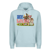 Blue Mist he lives easter Premium Hoodie - FaDigitalArtStudio