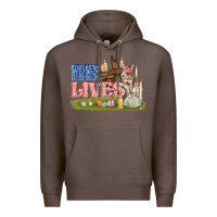 Coffee he lives easter Premium Hoodie - FaDigitalArtStudio