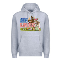 Heather Grey he lives easter Premium Hoodie - FaDigitalArtStudio