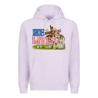 Lilac he lives easter Premium Hoodie - FaDigitalArtStudio
