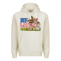 Oatmeal Heather he lives easter Premium Hoodie - FaDigitalArtStudio